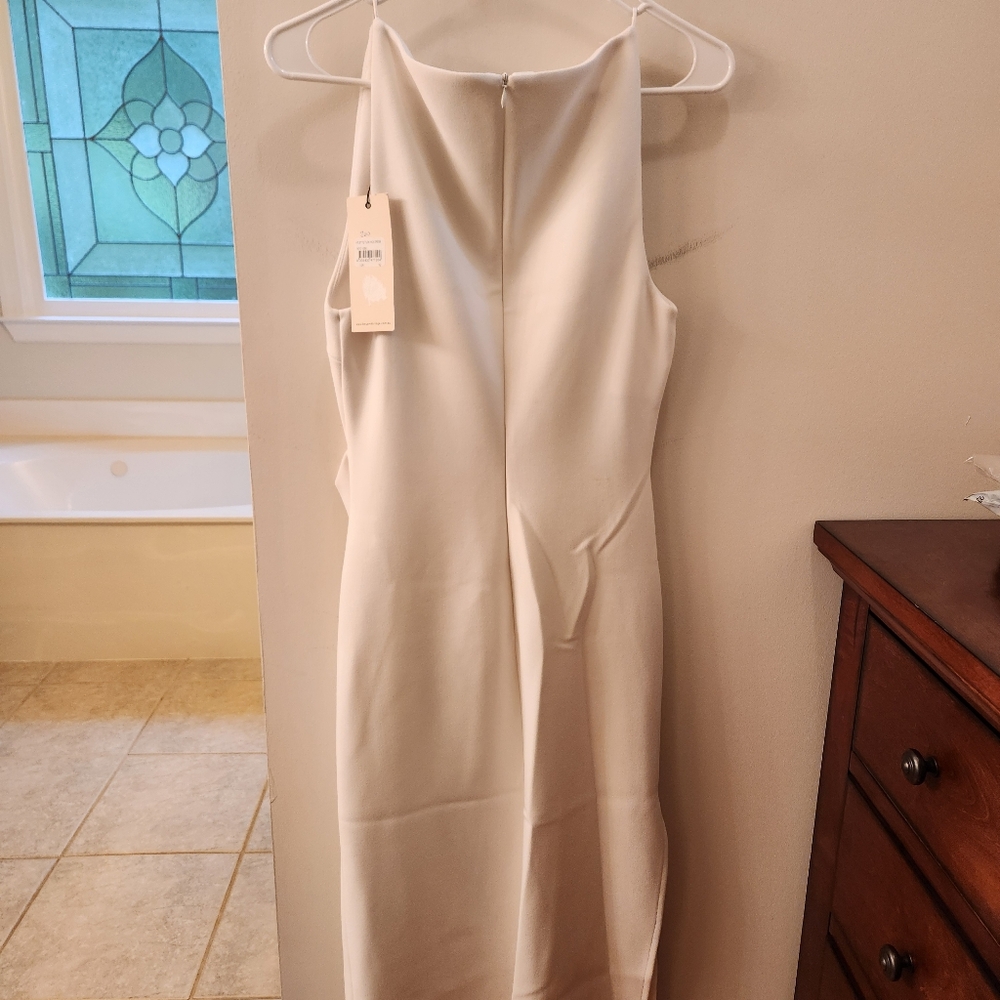 Bec + Bridge Arlette Tuck Midi Dress White Size 8 - Picture 6 of 12